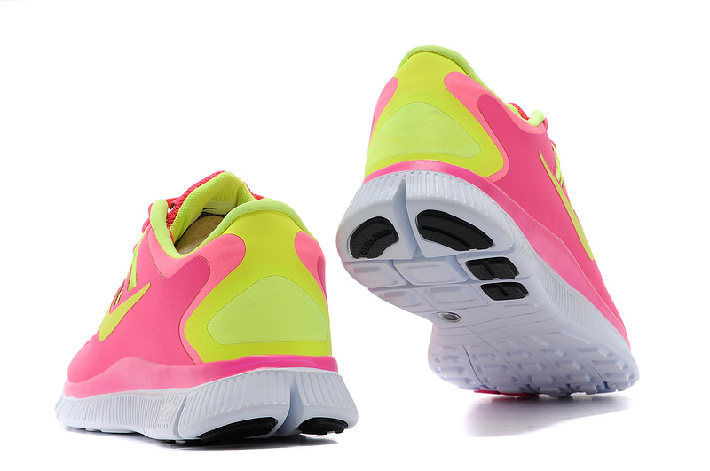 Nouveau Nike Free 5.0 femmes plus jaune rose (2)